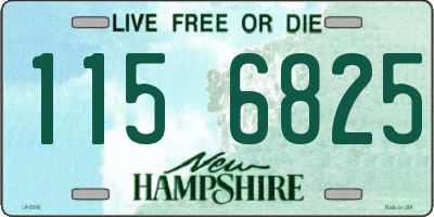 NH license plate 1156825