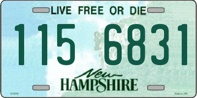 NH license plate 1156831