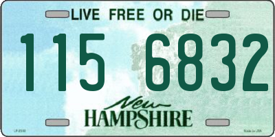 NH license plate 1156832