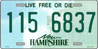 NH license plate 1156837