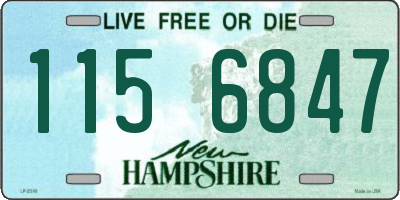 NH license plate 1156847