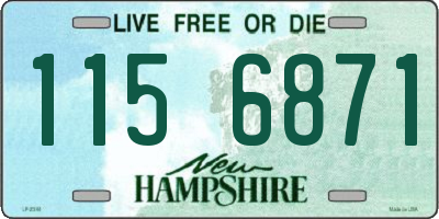 NH license plate 1156871