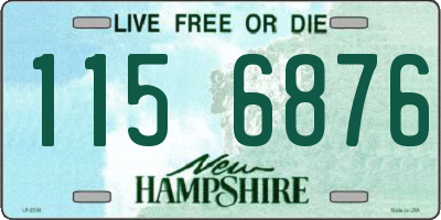 NH license plate 1156876