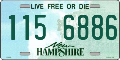 NH license plate 1156886