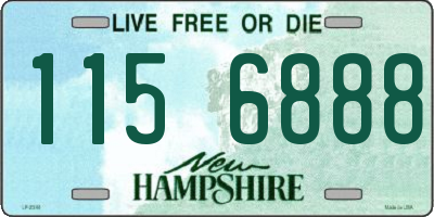 NH license plate 1156888