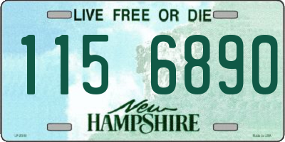 NH license plate 1156890