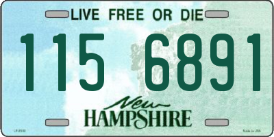 NH license plate 1156891