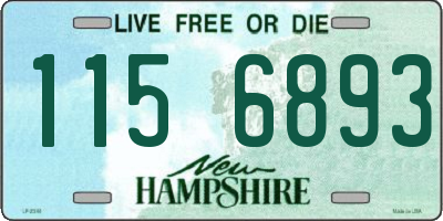 NH license plate 1156893