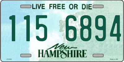 NH license plate 1156894