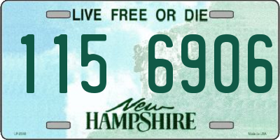 NH license plate 1156906