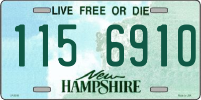 NH license plate 1156910
