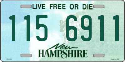 NH license plate 1156911
