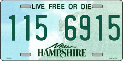 NH license plate 1156915