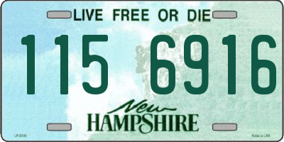 NH license plate 1156916