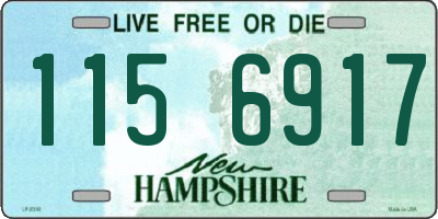 NH license plate 1156917