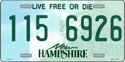 NH license plate 1156926