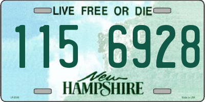 NH license plate 1156928