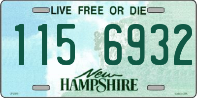 NH license plate 1156932