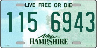 NH license plate 1156943