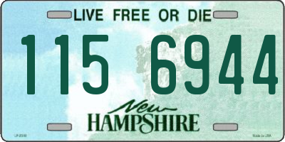 NH license plate 1156944