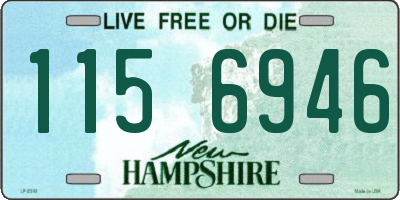 NH license plate 1156946