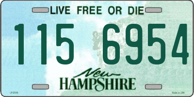 NH license plate 1156954