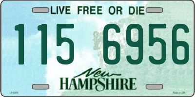 NH license plate 1156956