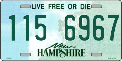 NH license plate 1156967