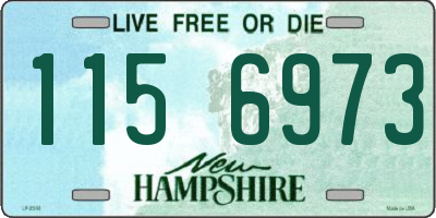 NH license plate 1156973