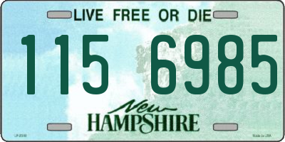 NH license plate 1156985