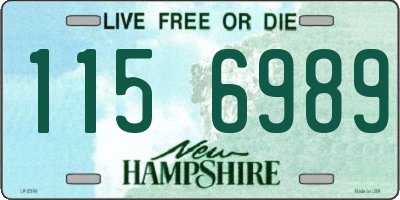 NH license plate 1156989
