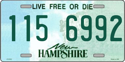 NH license plate 1156992
