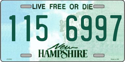 NH license plate 1156997