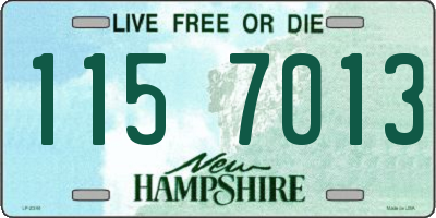 NH license plate 1157013