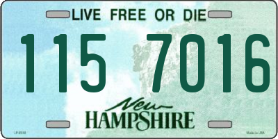 NH license plate 1157016