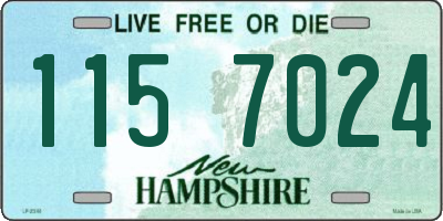 NH license plate 1157024