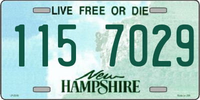 NH license plate 1157029
