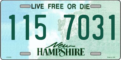 NH license plate 1157031