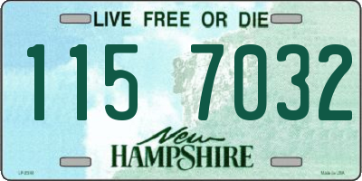 NH license plate 1157032