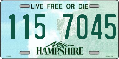 NH license plate 1157045