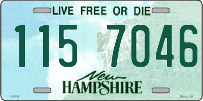 NH license plate 1157046