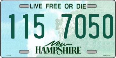 NH license plate 1157050