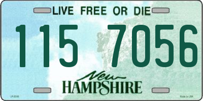 NH license plate 1157056
