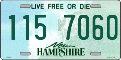 NH license plate 1157060