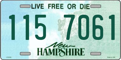 NH license plate 1157061