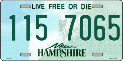 NH license plate 1157065