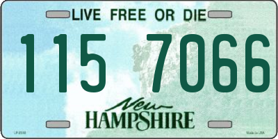 NH license plate 1157066