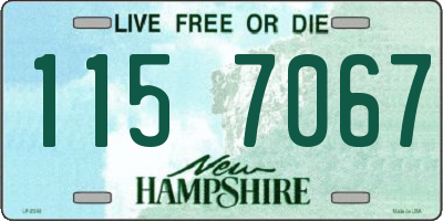 NH license plate 1157067