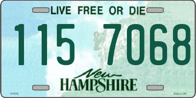 NH license plate 1157068