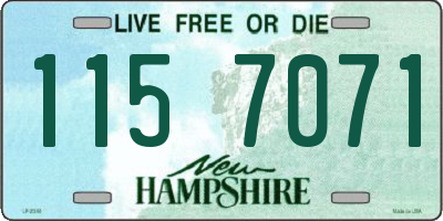 NH license plate 1157071